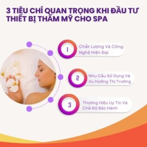 Tiêu Chí Chọn Thiết Bị Thẩm Mỹ Cho Spa Mới Mở