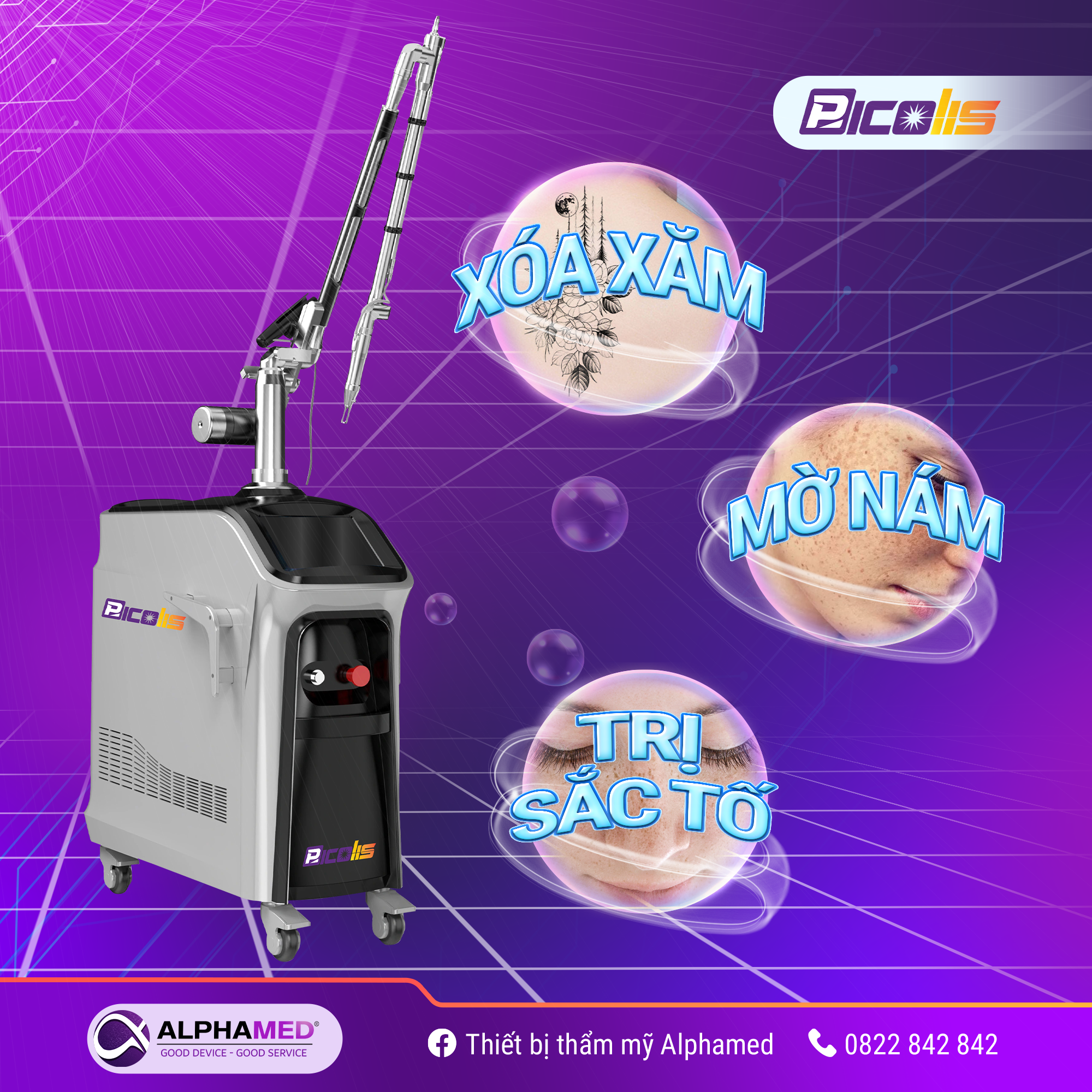 Laser Picolis vũ khí chủ lực – Đánh bay sắc tố, tái sinh làn da
