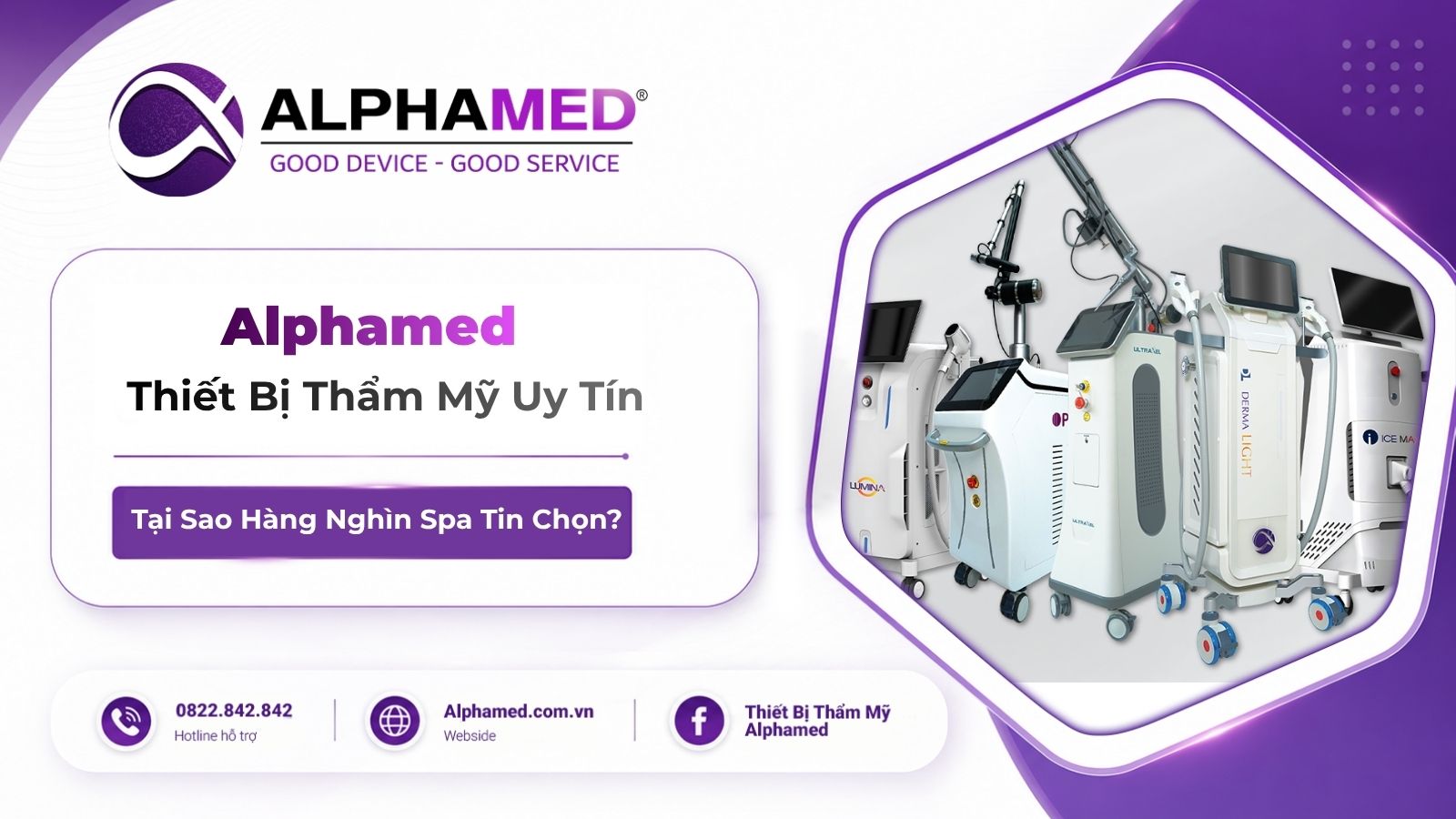 Alphamed Thiết Bị Thẩm Mỹ Uy Tín: Tại Sao Hàng Nghìn Spa Tin Chọn?