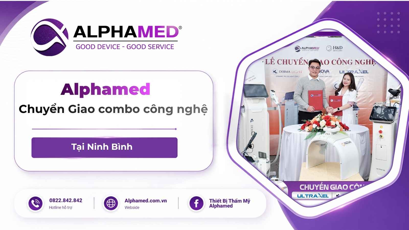 Chuyển Giao Combo Công Nghệ Spa Tại Ninh Bình DPL Dermalight Và Laser CO2 Ultraxel