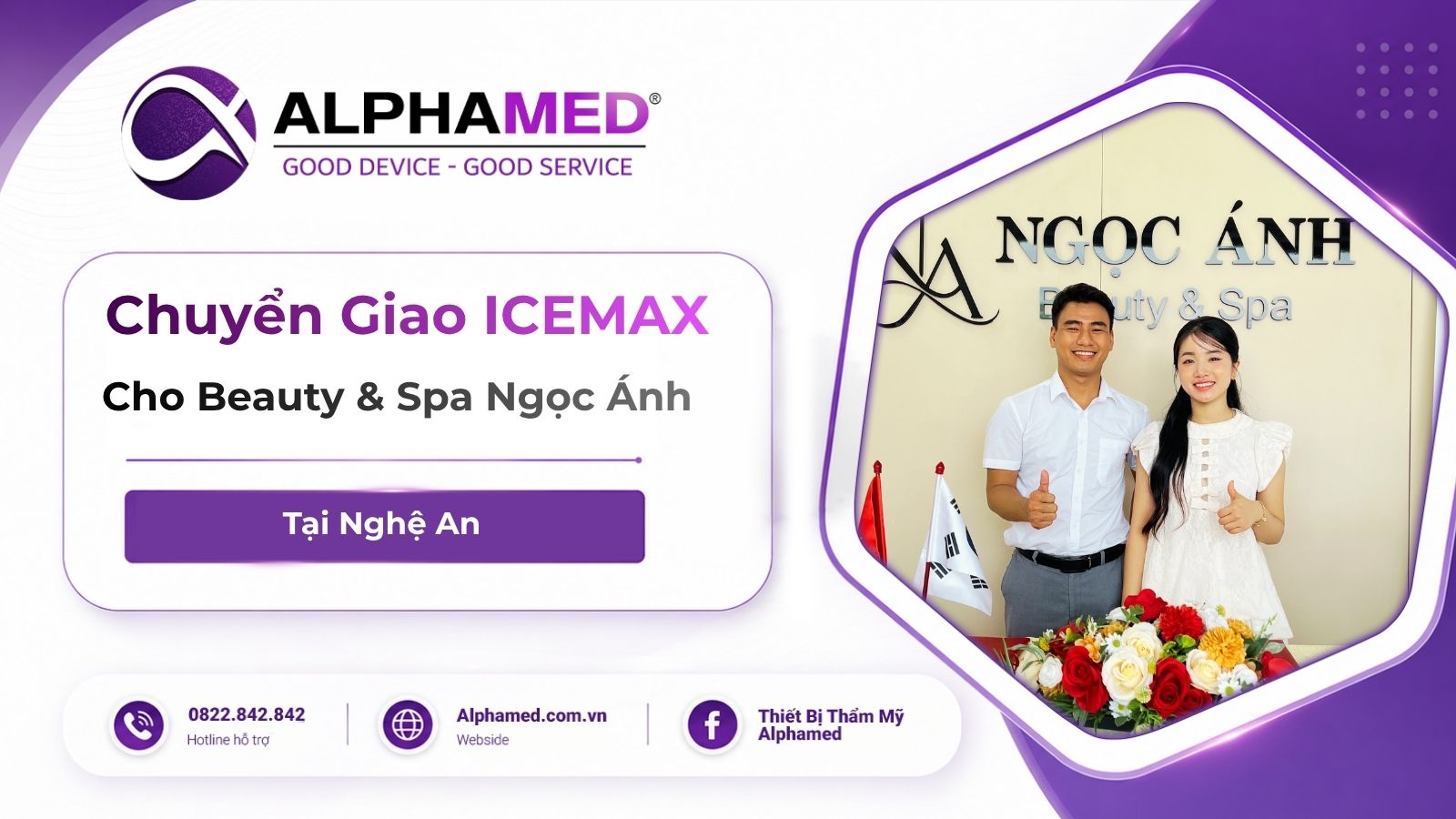 Chuyển Giao ICEMAX Cho Beauty & Spa Ngọc Ánh Tại Nghệ An