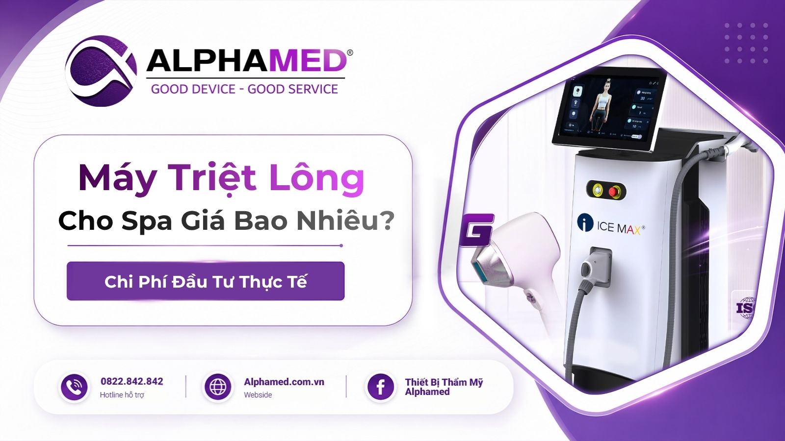 Máy Triệt Lông Cho Spa Giá Bao Nhiêu?
